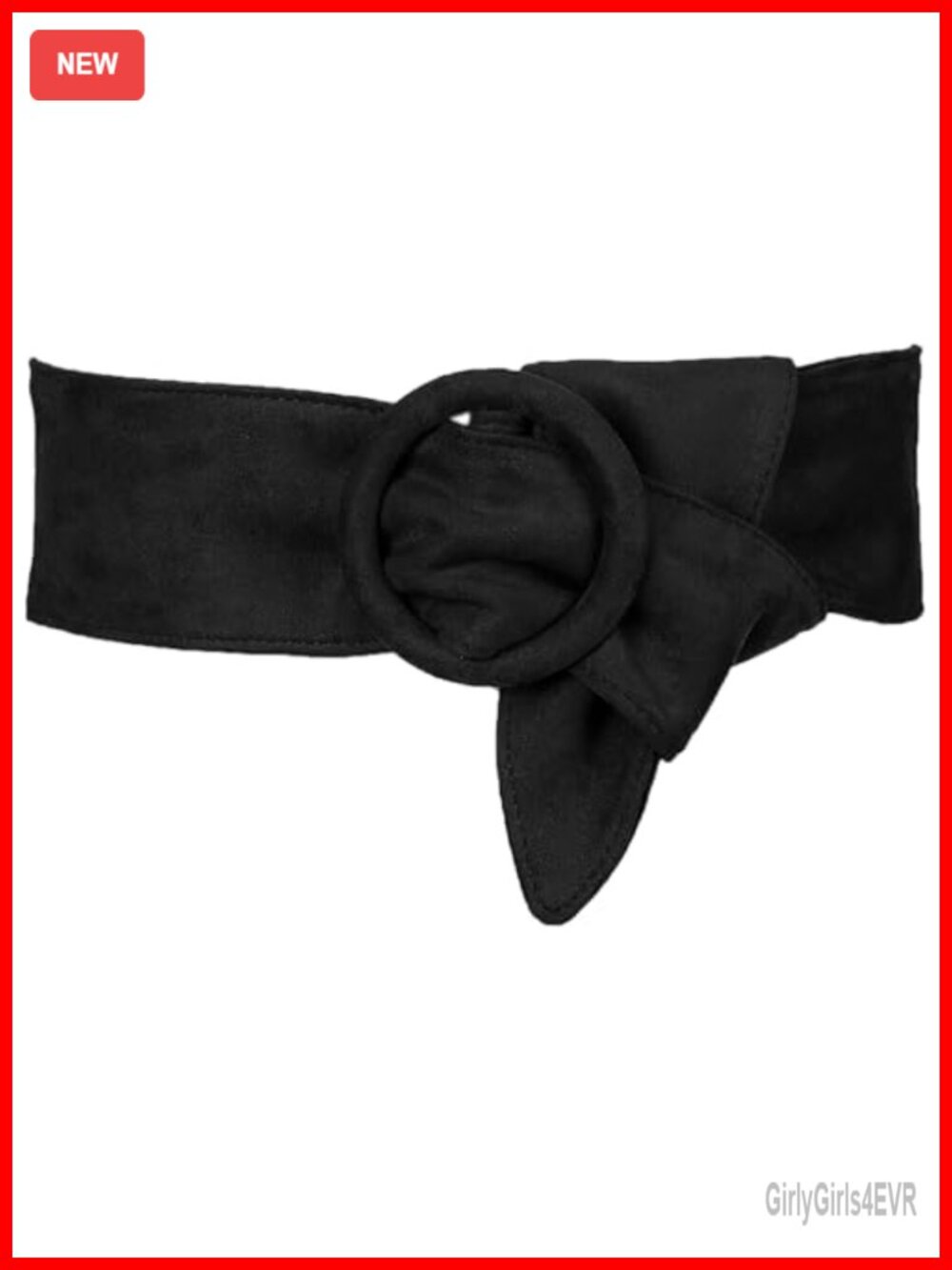 Polyester Wide Waist Belt with Round Buckle - Vintage Obi Cinch Belt for Dresses